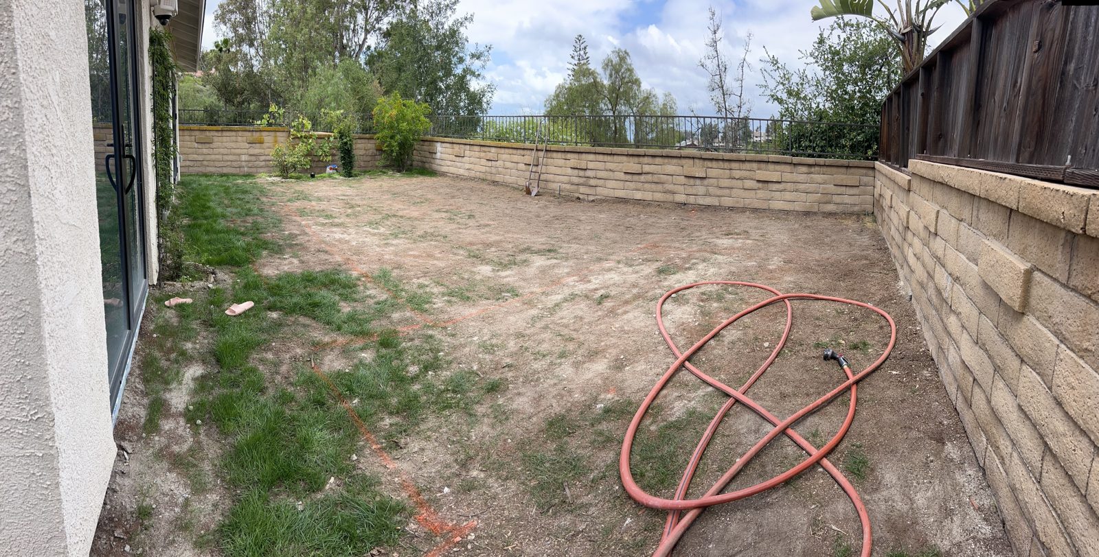 Before: the original yard